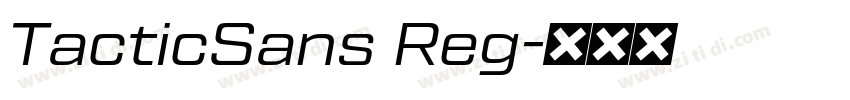 TacticSans Reg字体转换